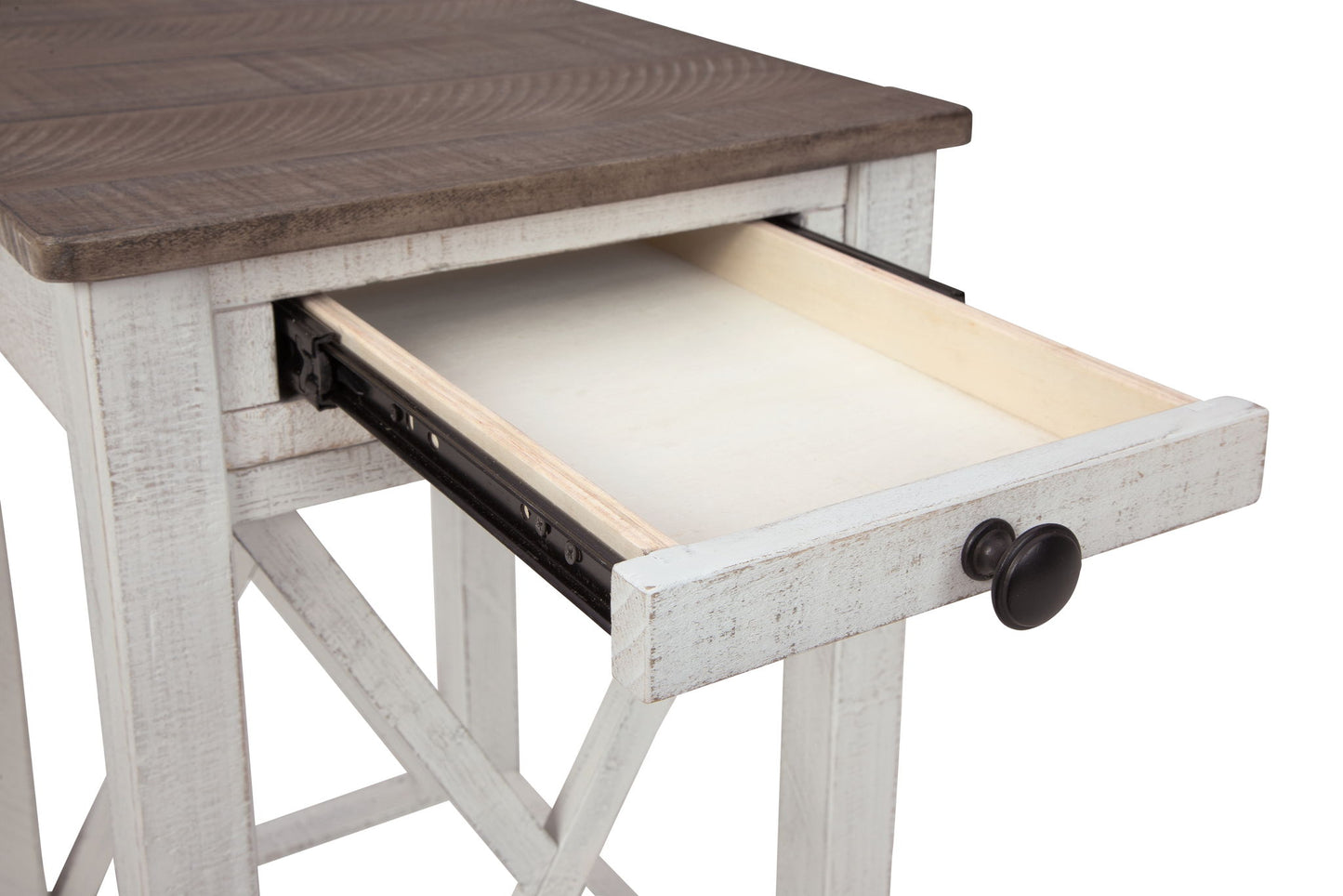 Adalane - White / Gray - Accent Table - Hornell Furniture Outlet