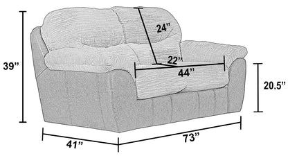 McMahon - Gliding Loveseat - Bark - Hornell Furniture Outlet