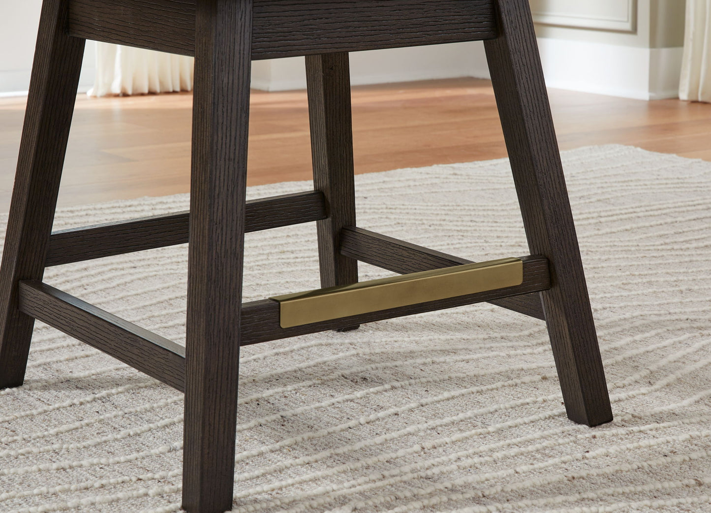 Burkhaus - Beige / Dark Brown - Upholstered Swivel Barstool (Set of 2) - Hornell Furniture Outlet