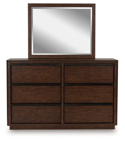 Dilenno - Dark Brown - Dresser And Mirror - Hornell Furniture Outlet