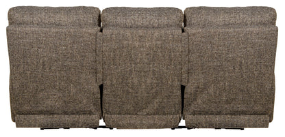 Liam - Power Headrest Power Lay Flat Reclining Sofa - Coal - Hornell Furniture Outlet