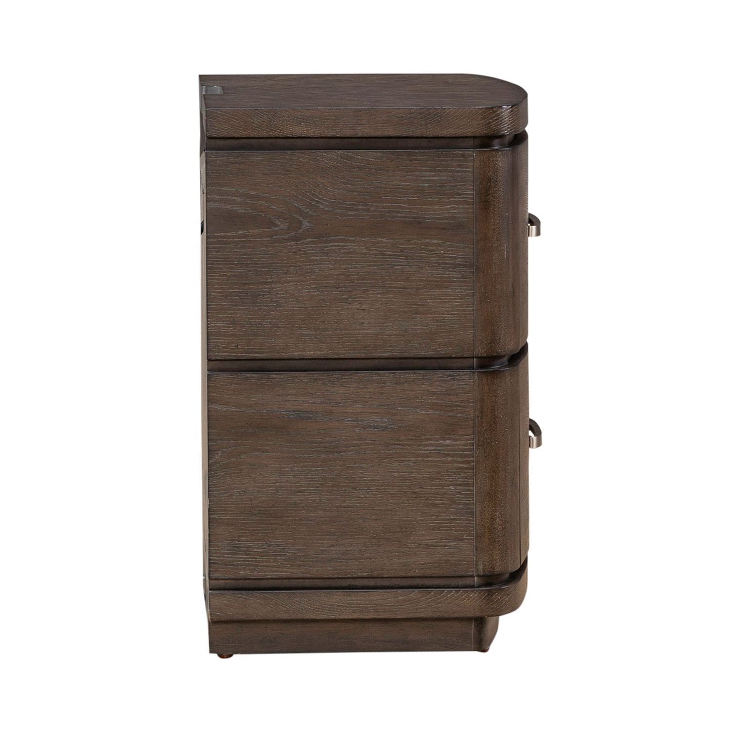 Cascade Falls - Nightstand With Charging Station - Satin Espresso - Hornell Furniture Outlet
