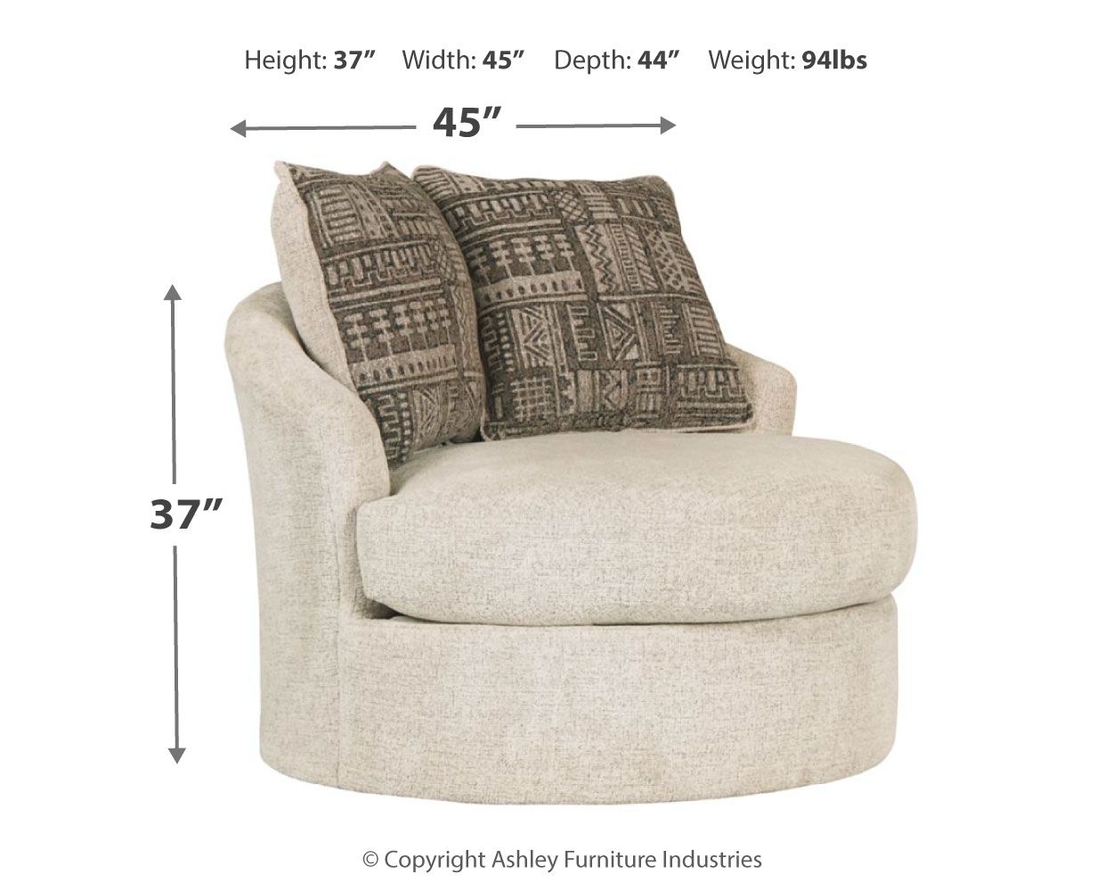 Soletren - Swivel Chair - Hornell Furniture Outlet
