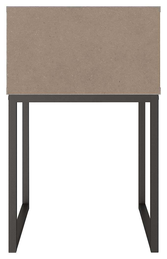 Neilsville - Whitewash - One Drawer Night Stand - Vinyl - Wrapped - Hornell Furniture Outlet