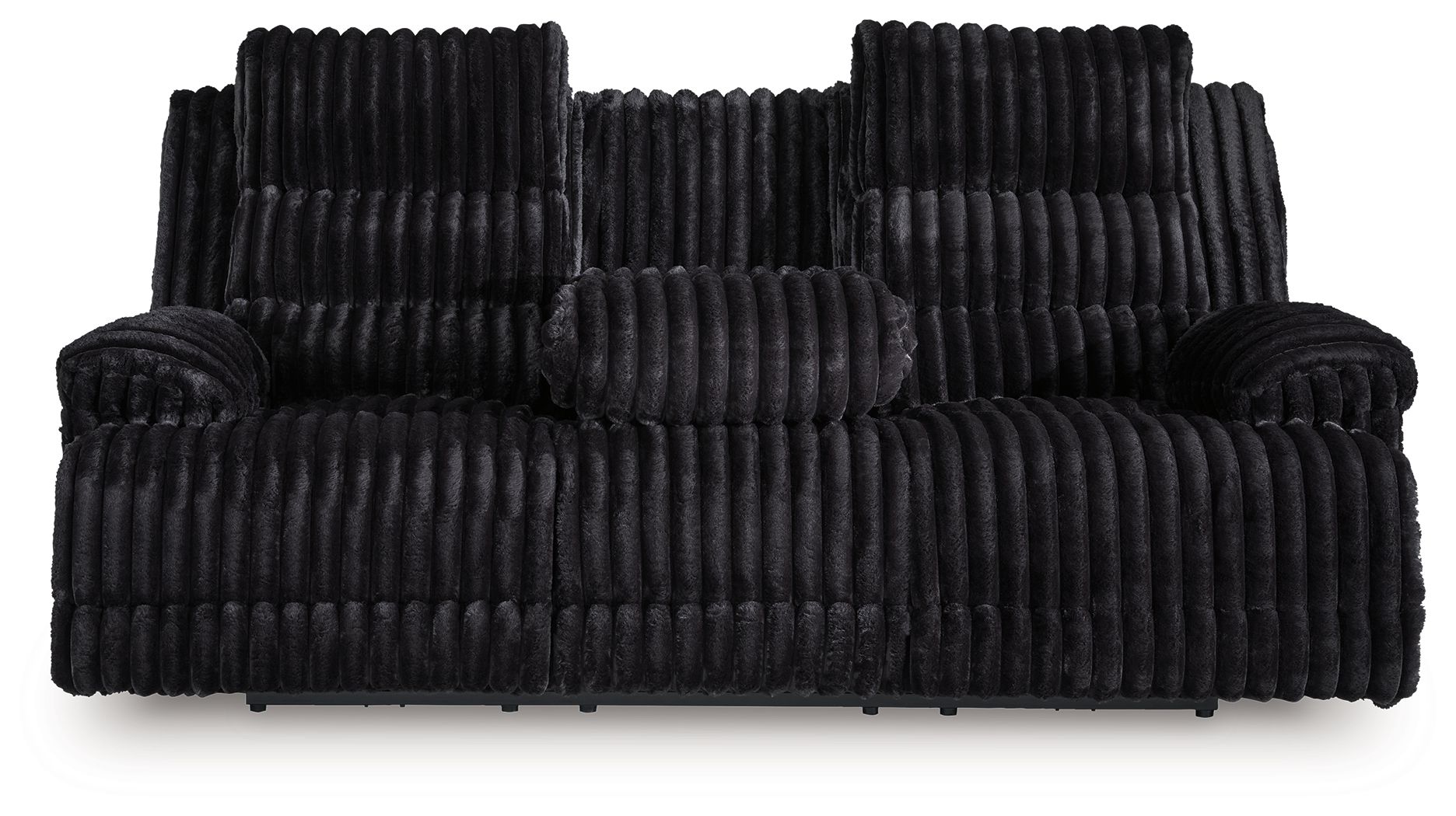 Rhine Falls - Reclining Power Sofa With Drop Down Table - Onyx - Hornell Furniture Outlet