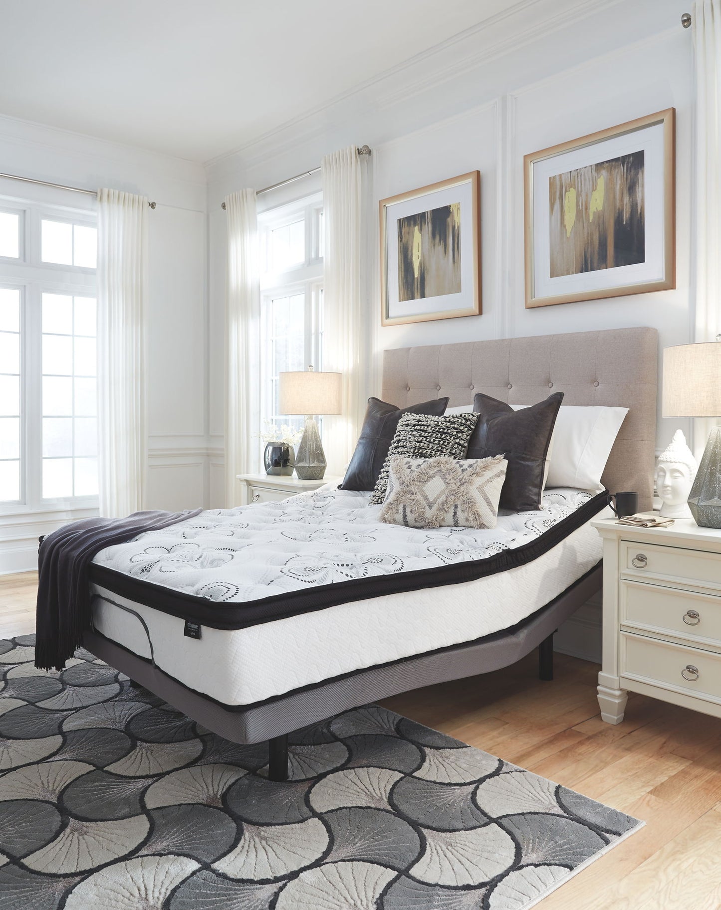 Chime 12 Inch Hybrid - Ultra Plush Hybrid Mattress - Hornell Furniture Outlet