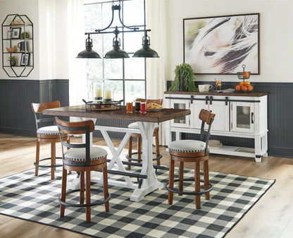 Valebeck - Counter Height Table Set - Hornell Furniture Outlet