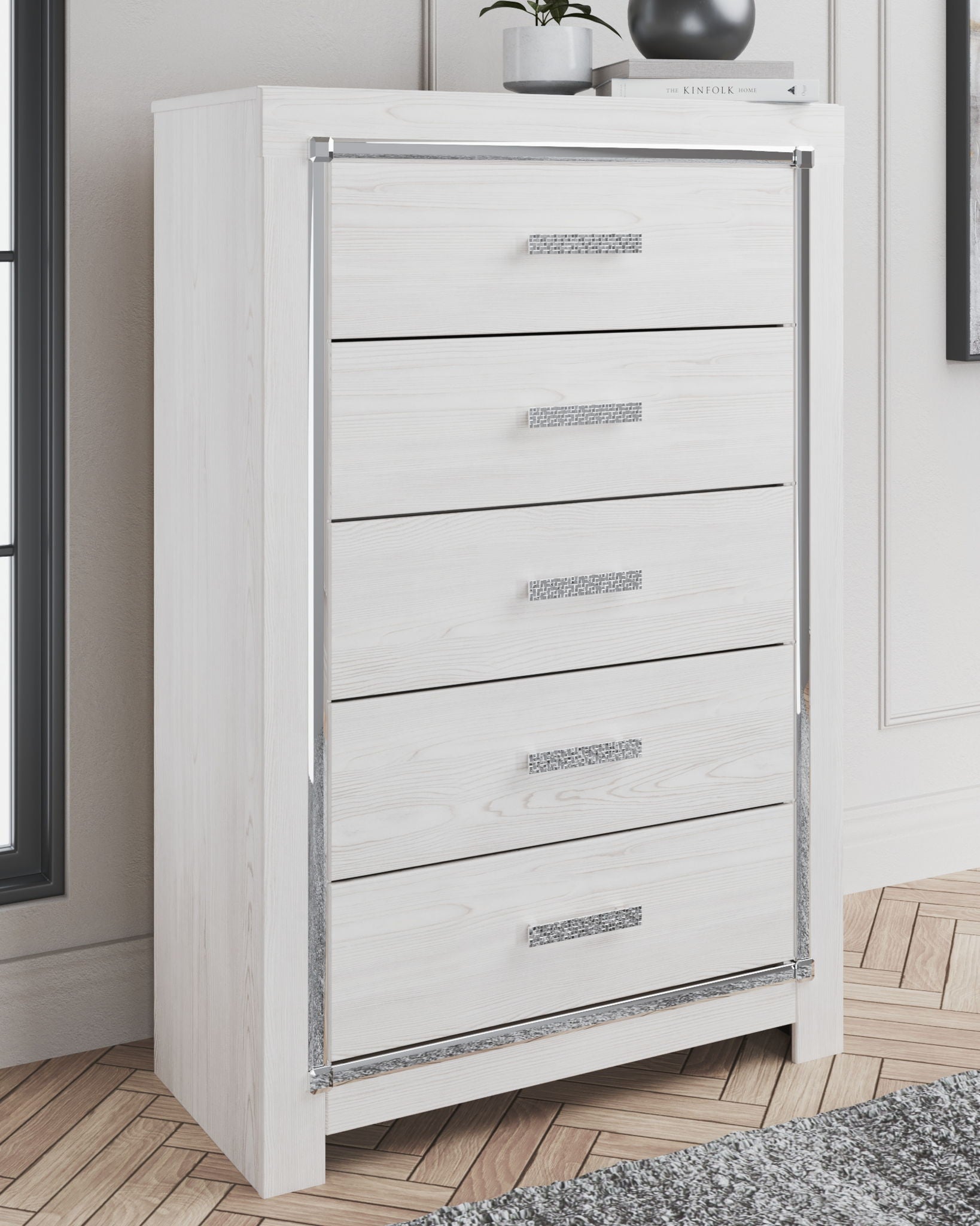 Altyra - Dresser, Mirror, Panel Bookcase Bed - Hornell Furniture Outlet