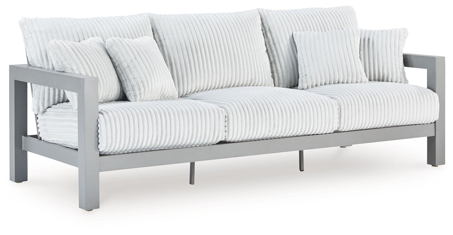 Hurley Park - Gray - Sofa With Cushion - Hornell Furniture Outlet