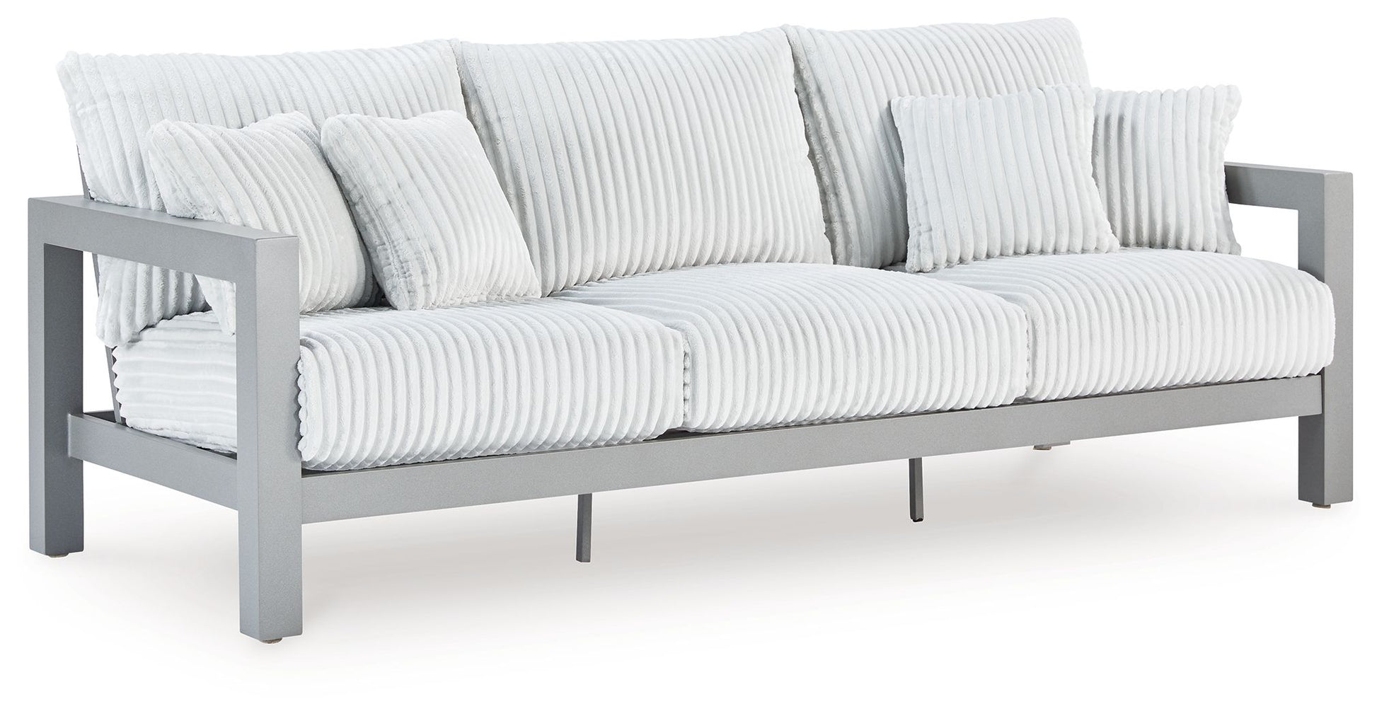 Hurley Park - Gray - Sofa With Cushion - Hornell Furniture Outlet