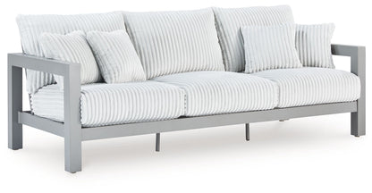 Hurley Park - Gray - Sofa With Cushion - Hornell Furniture Outlet