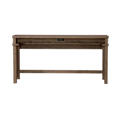 Pinebrook Ridge - Console Bar Table - Light Brown - Hornell Furniture Outlet