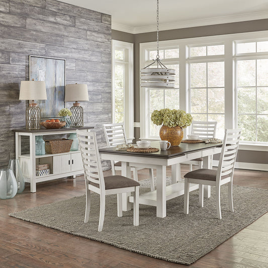 Brook Bay - Trestle Table Set - Hornell Furniture Outlet