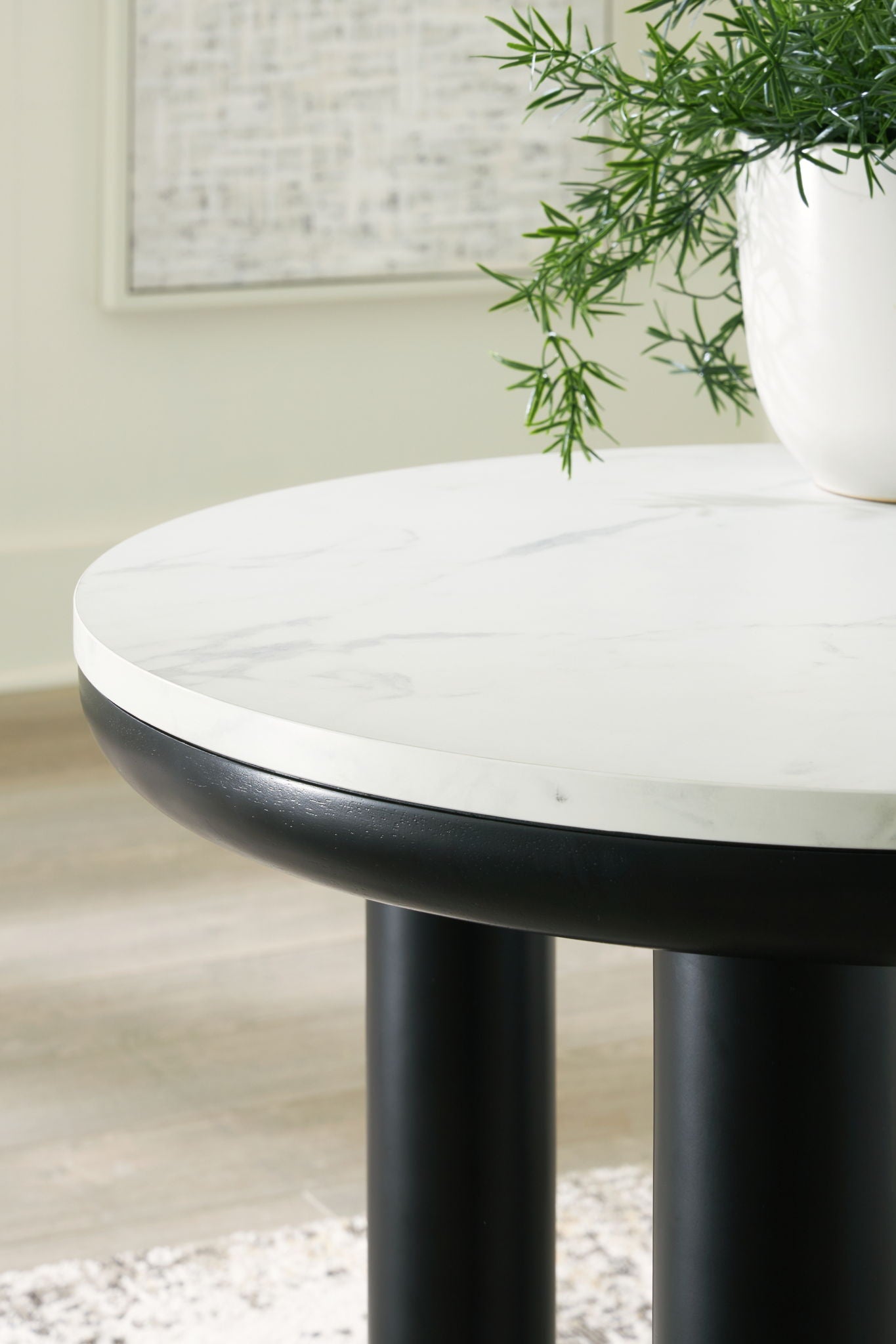 Xandrum - Black / White - Occasional Table Set (Set of 3) - Hornell Furniture Outlet
