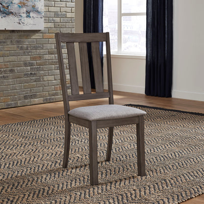 Tanners Creek - Slat Back Side Chair - Dark Gray - Hornell Furniture Outlet