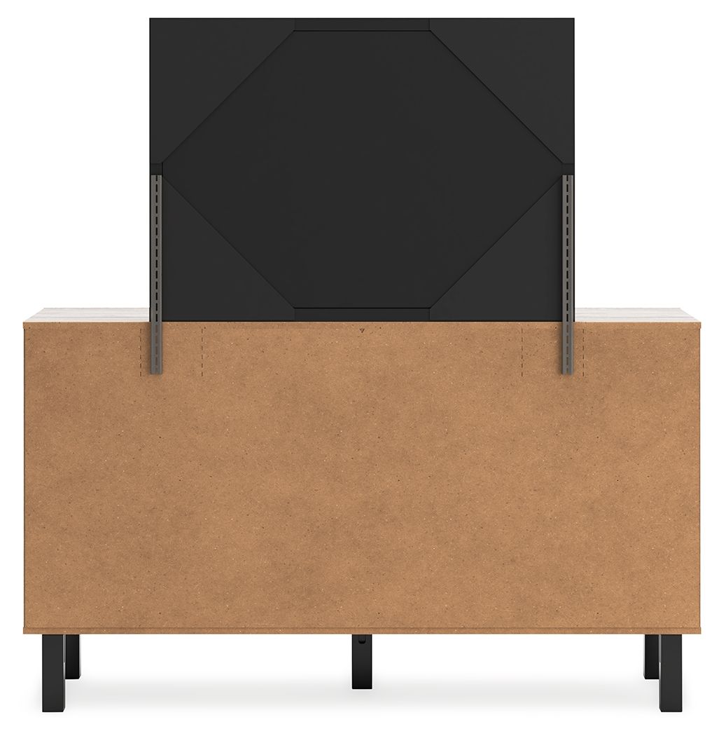 Vessalli - Gray - Dresser And Mirror - Hornell Furniture Outlet