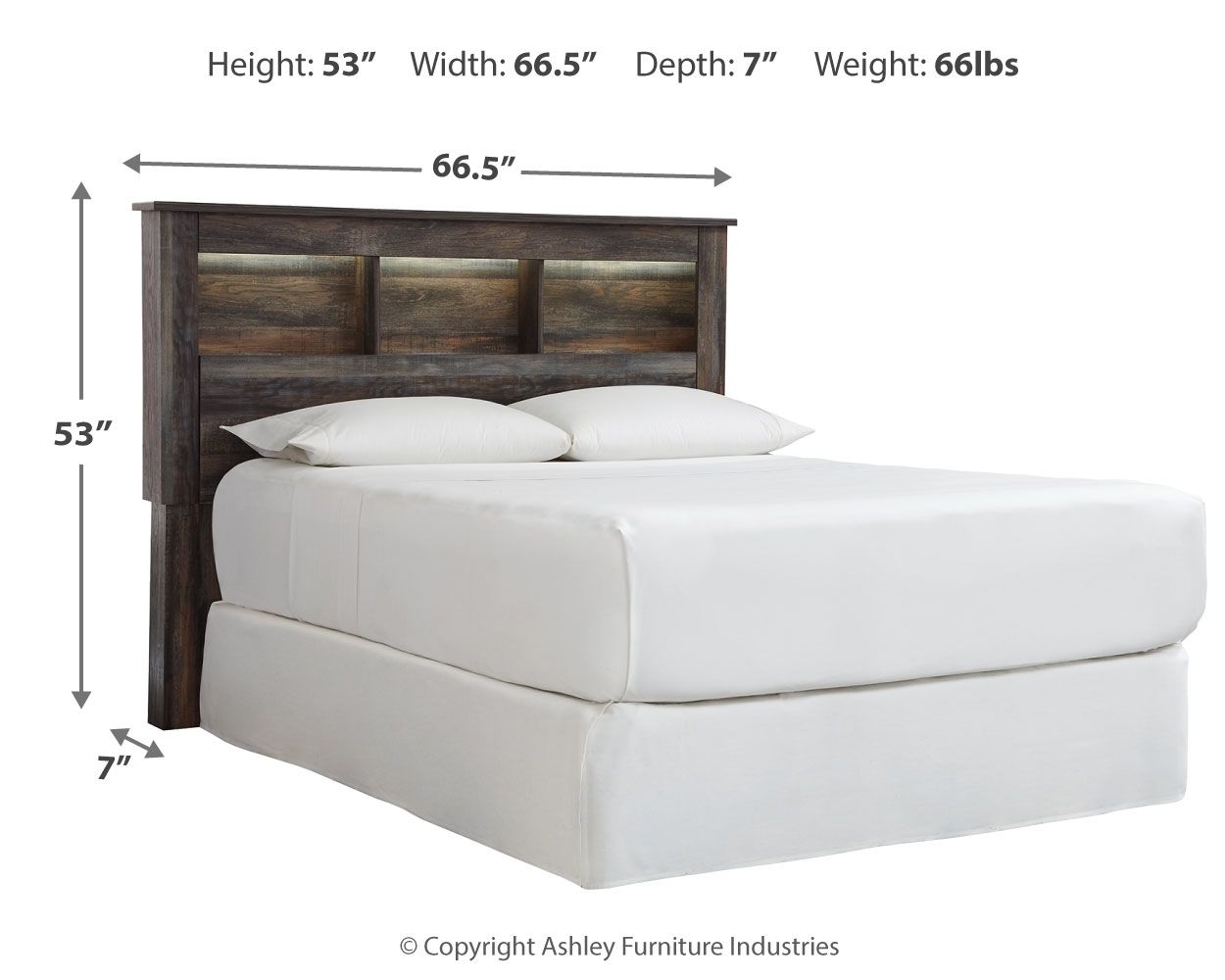 Drystan - Bookcase Headboard - Hornell Furniture Outlet