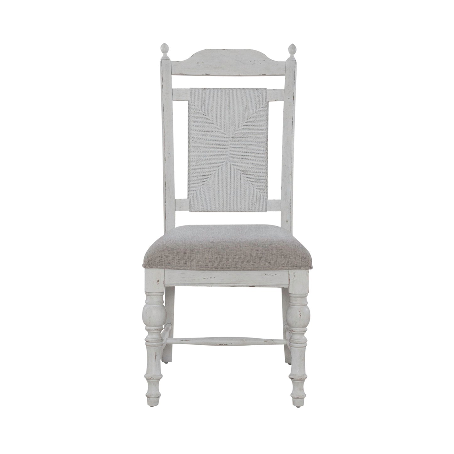 River Place - Panel Back Side Chair (RTA) - White - Hornell Furniture Outlet