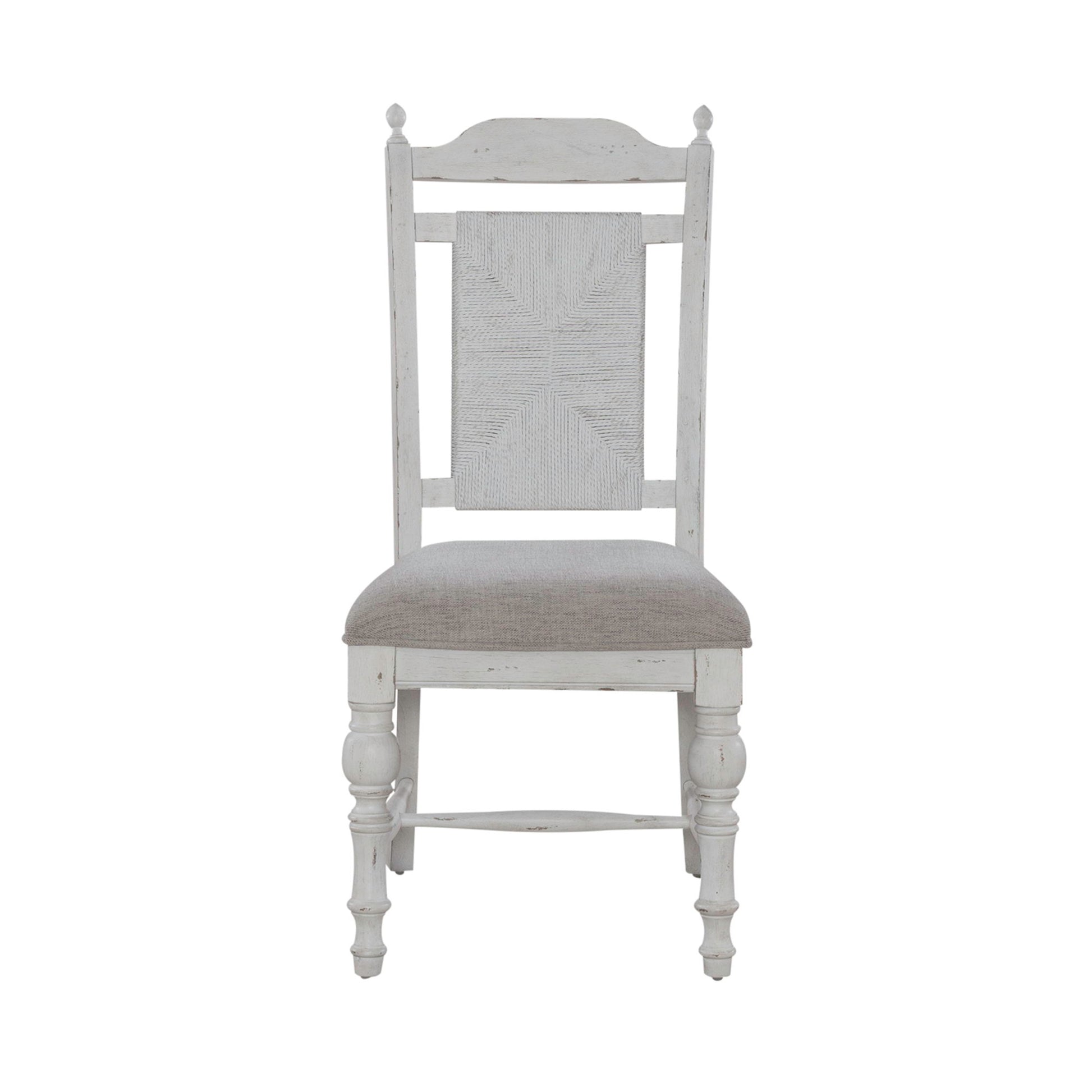 River Place - Panel Back Side Chair (RTA) - White - Hornell Furniture Outlet