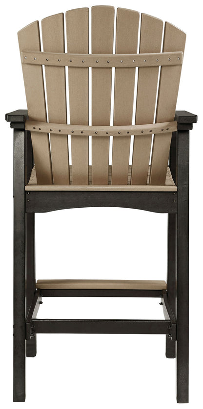Fairen Trail - Black / Driftwood - Tall Barstool (Set of 2) - Hornell Furniture Outlet