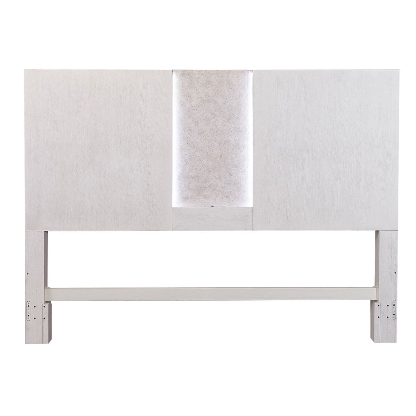 Mirage - King Travertine Panel Headboard - White - Hornell Furniture Outlet