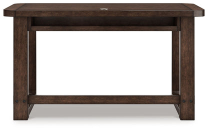 Breckington - Dark Brown - Home Office Desk - Hornell Furniture Outlet