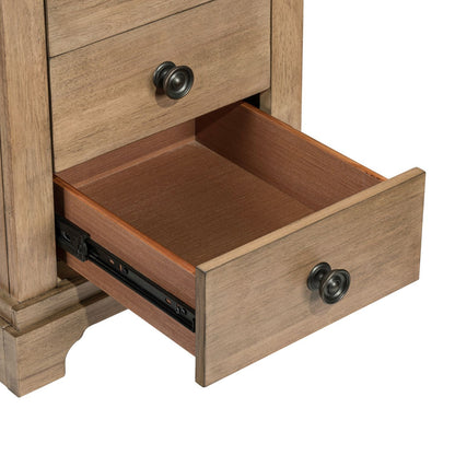 Haven Hills - Chairside Table - Camel Beige - Hornell Furniture Outlet