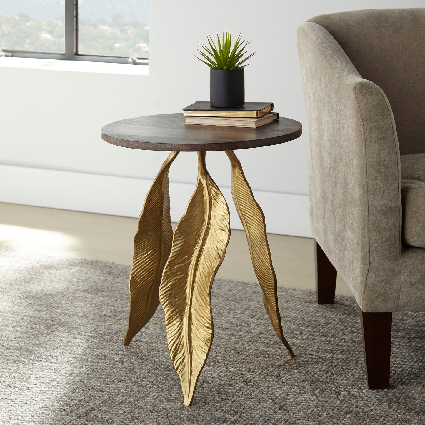Verna - Accent Table - Black - Hornell Furniture Outlet