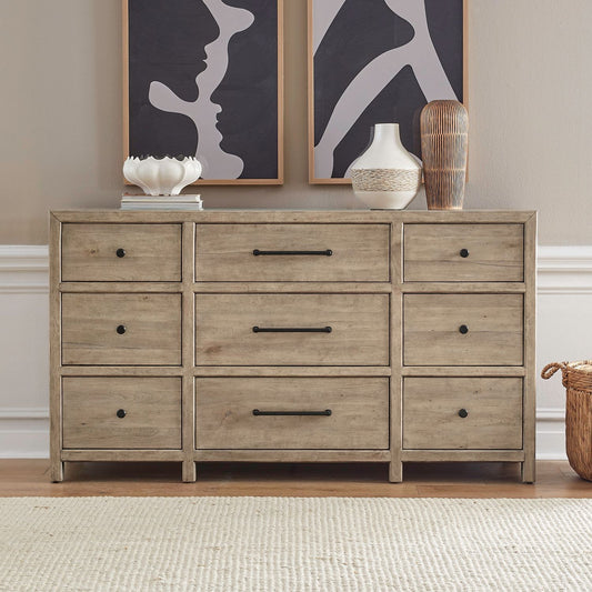 Proximity Place - 9 Drawer Dresser - Brown - Hornell Furniture Outlet