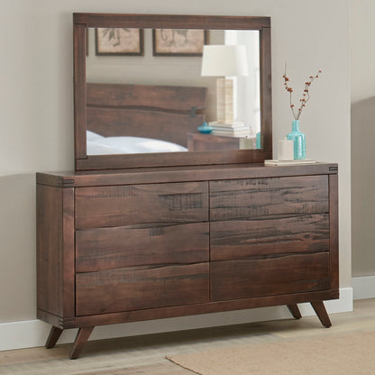 Pasco - Dresser And Mirror - Brown - Hornell Furniture Outlet