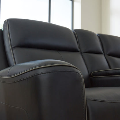 5Z - Comfort - Relaxation - Power Reclining Loveseat with Console / Adj Headrest - Hornell Furniture Outlet