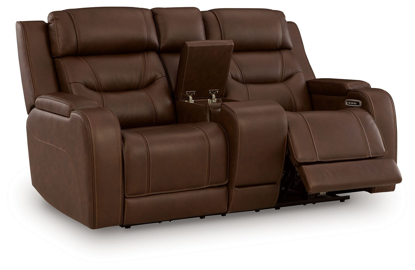 Knightington - Power Reclining Loveseat With Audio Seating - Hornell Furniture Outlet