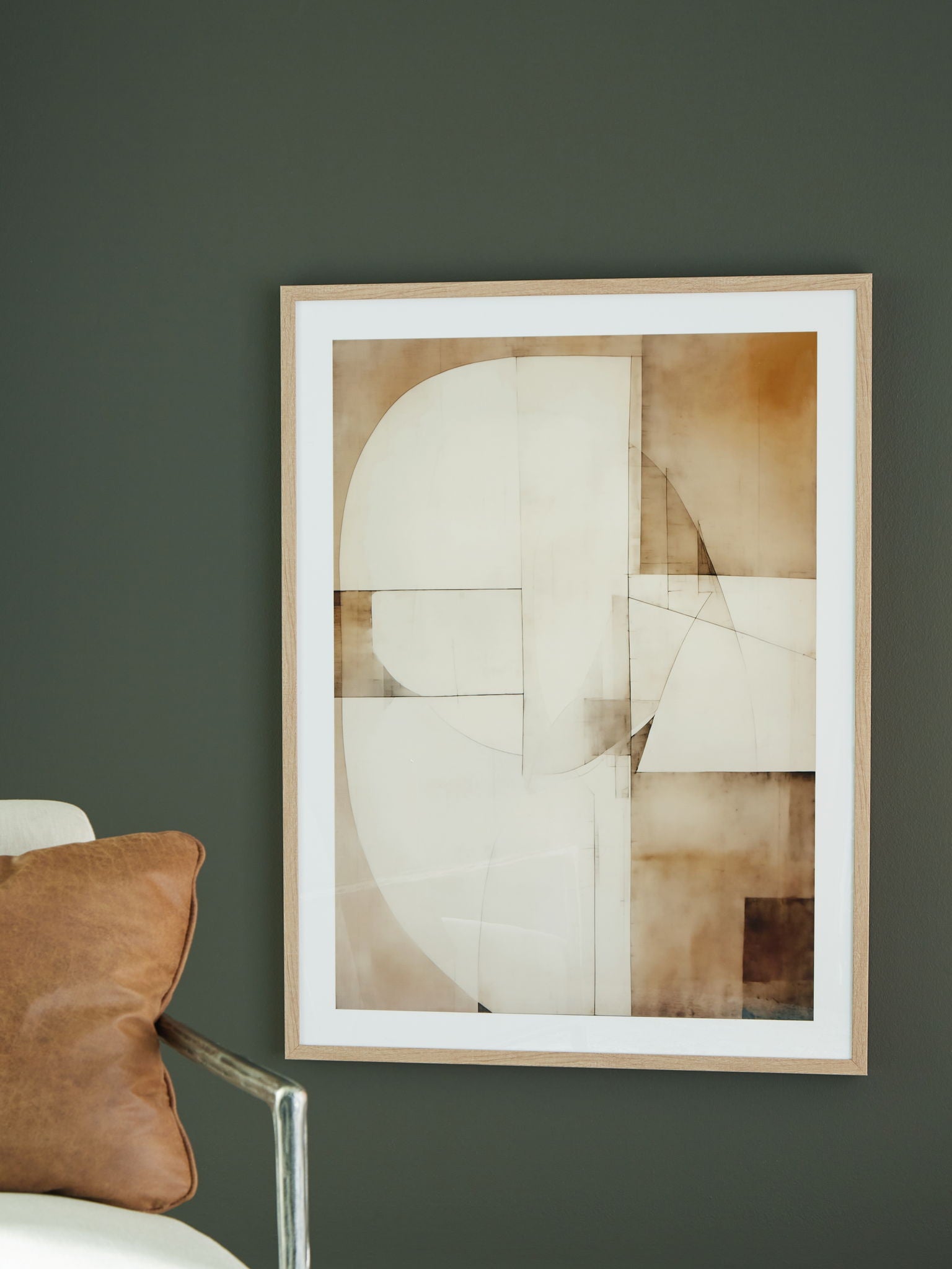 Corlain - Brown / Tan / White - Wall Art - Hornell Furniture Outlet