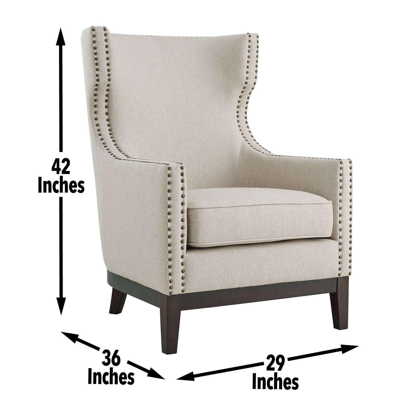 Roswell - Wingback Chair - Hornell Furniture Outlet