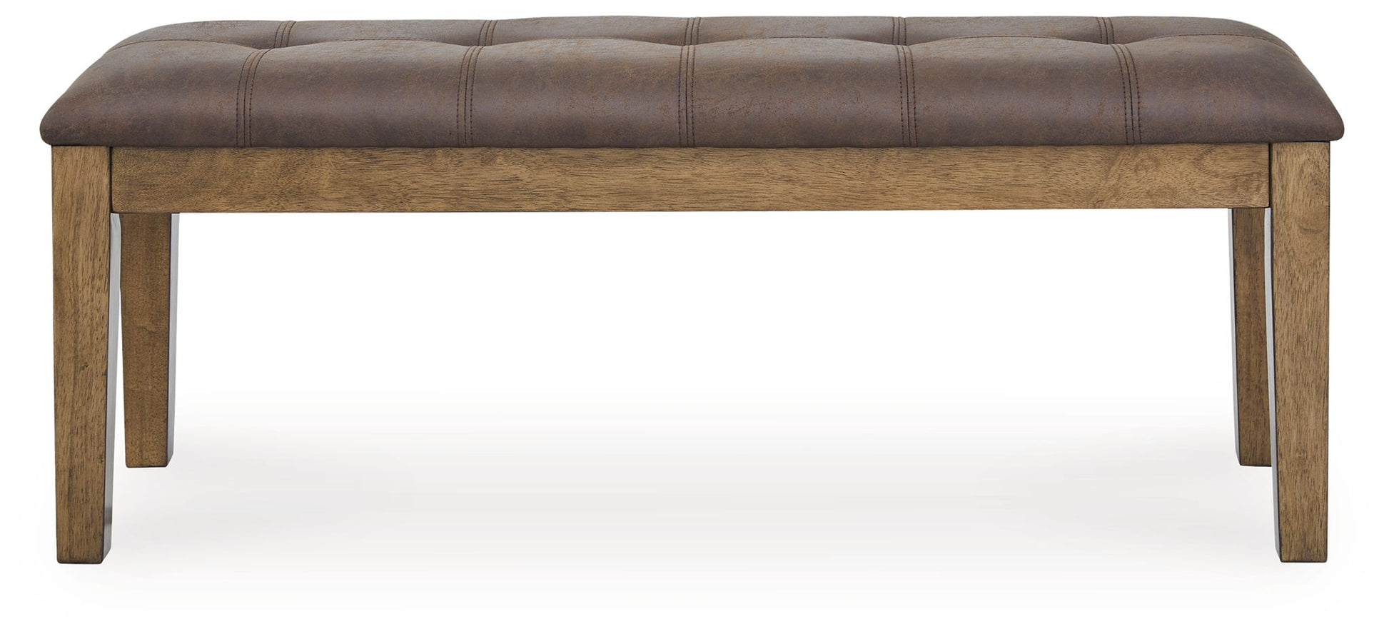 Urbinforte - Large Upholstered Dining Room Bench - Light Brown - Hornell Furniture Outlet