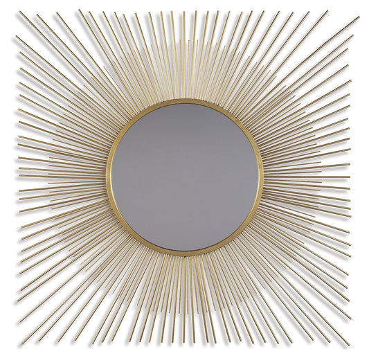 Elspeth - Accent Mirror - Gold Finish - Hornell Furniture Outlet