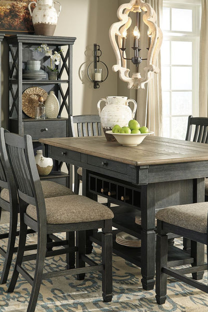 Tyler Creek - Counter Height Table Set - Hornell Furniture Outlet