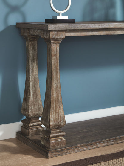 Johnelle - Gray - Sofa Table - Hornell Furniture Outlet