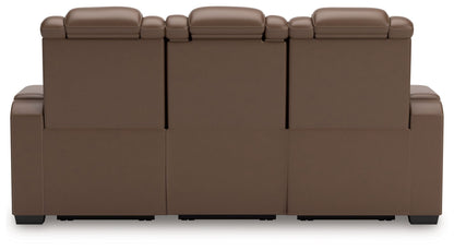 High Impact - Tobacco - Power Reclining Sofa / Adj Headrest - Hornell Furniture Outlet
