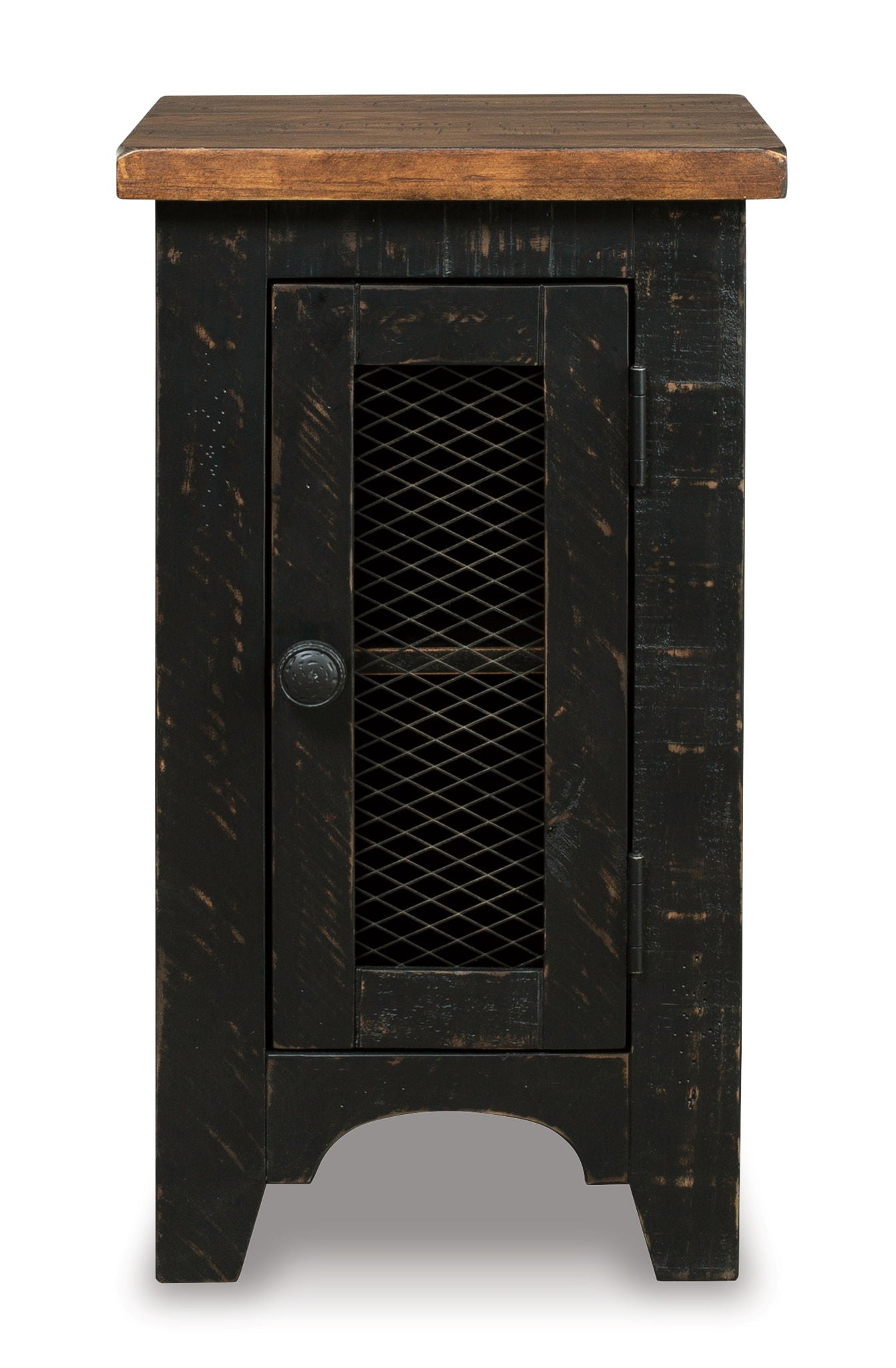 Valebeck - Chair Side End Table - Black / Brown - Hornell Furniture Outlet