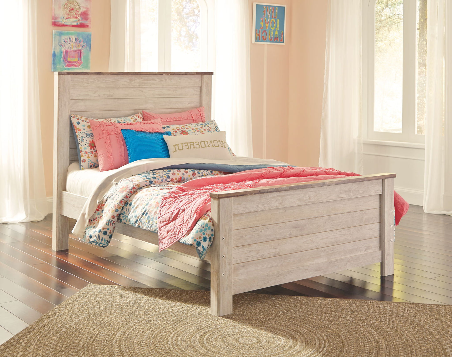 Willowton - Panel Bed - Hornell Furniture Outlet