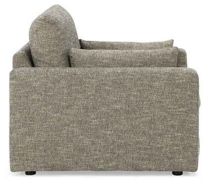 Dramatic - Granite - Chair and a Half - Hornell Furniture Outlet