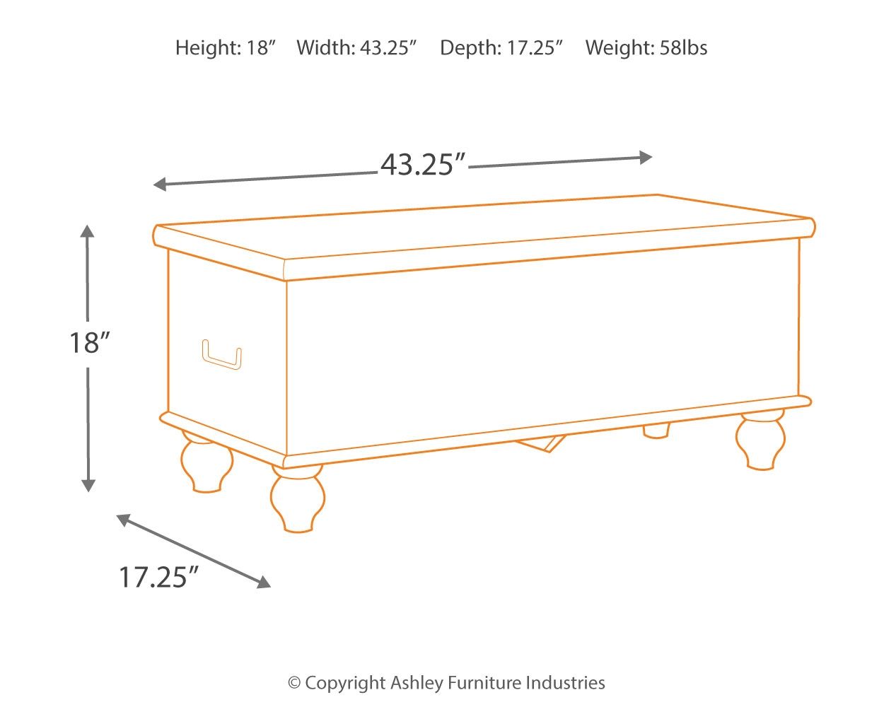 Fossil Ridge - Beige - Storage Bench - Hornell Furniture Outlet