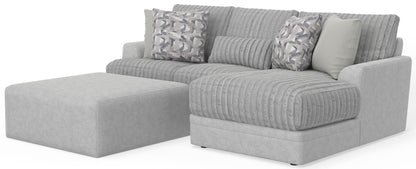 Titan - Sectional With Comfort Coil Seating, Cocktail Ottoman And Accent Pillows Included - Hornell Furniture Outlet