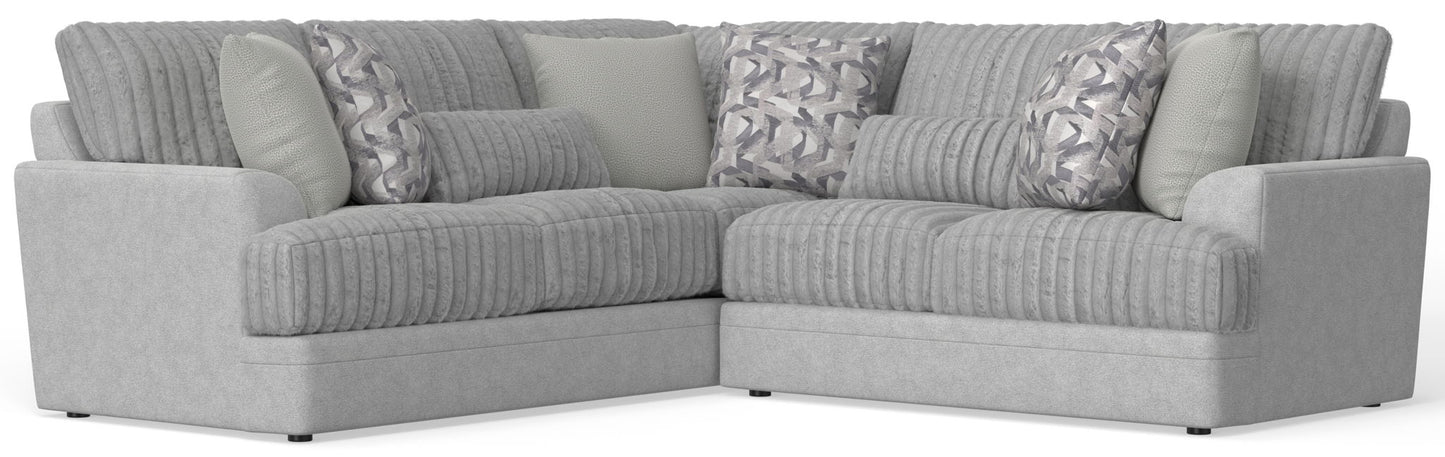 Titan - Sectional With Comfort Coil Seating And Accent Pillows Included - Hornell Furniture Outlet