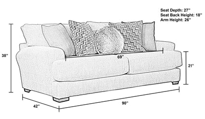 Ava - Stationary Sofa - Hornell Furniture Outlet