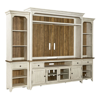 Farmhouse Reimagined - Entertainment Center - Hornell Furniture Outlet