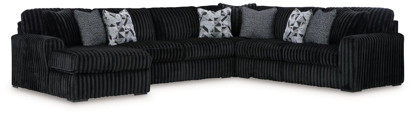 Midnight - Madness - Sectional - Hornell Furniture Outlet