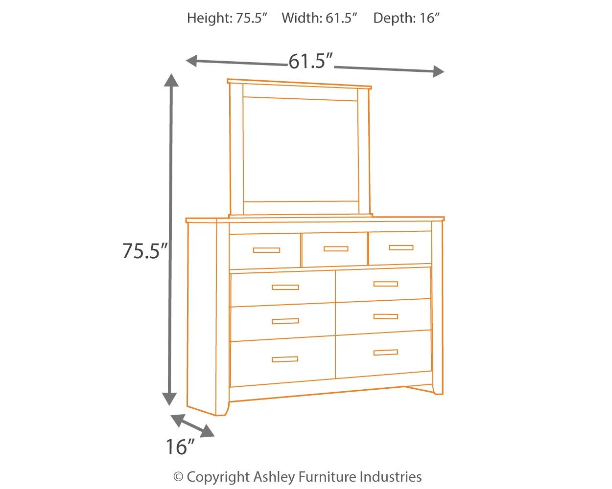 Brinxton - Dresser - Hornell Furniture Outlet