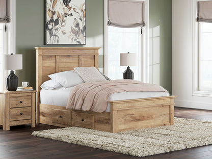 Makidern - Panel Storage Bed With 2 Under Bed Storage Units - Hornell Furniture Outlet